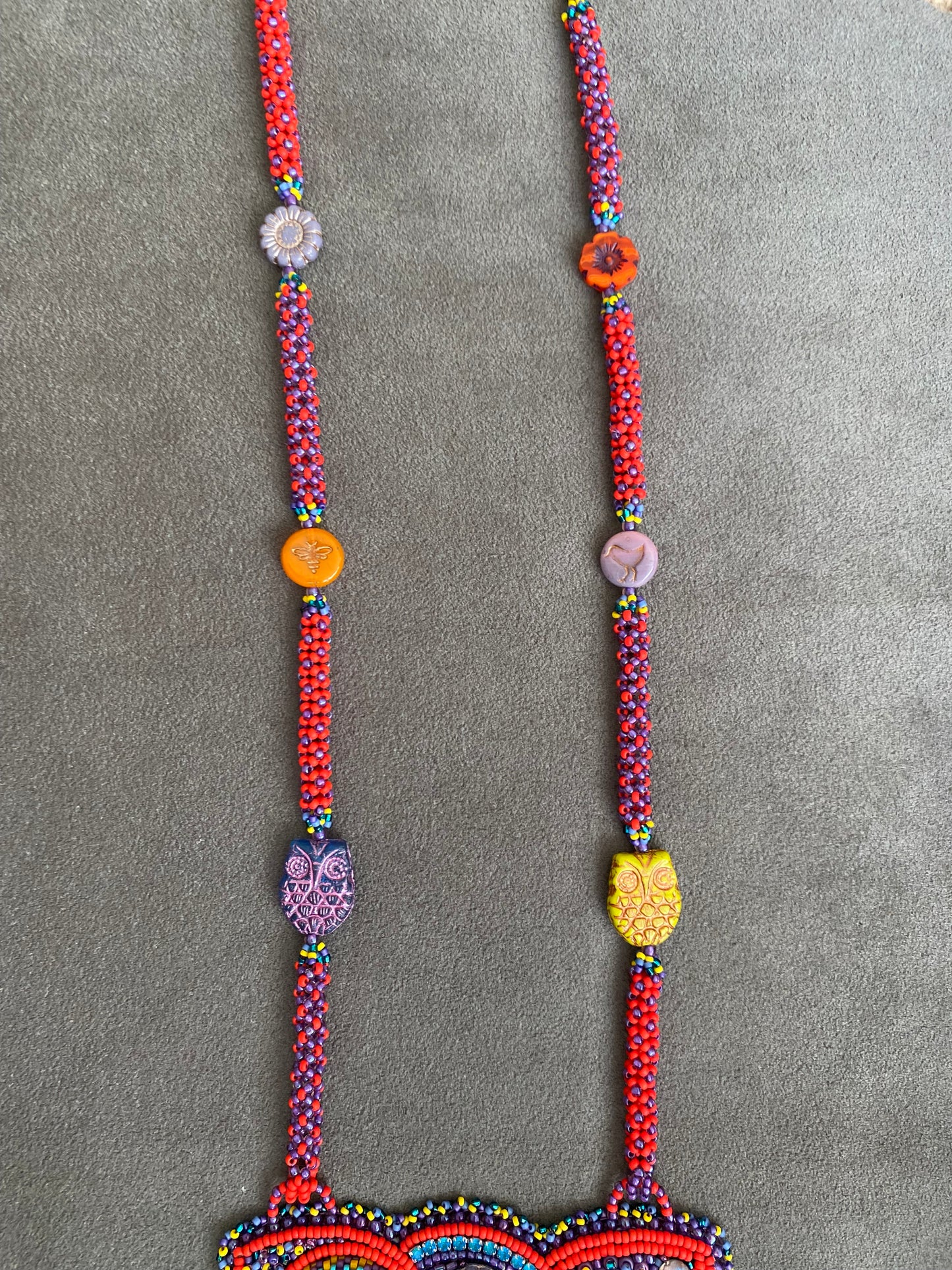 Colorful Owl Necklace