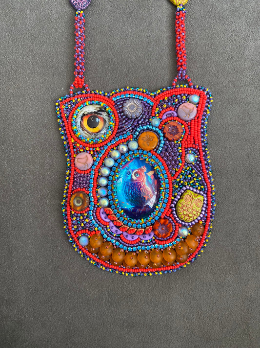 Colorful Owl Necklace