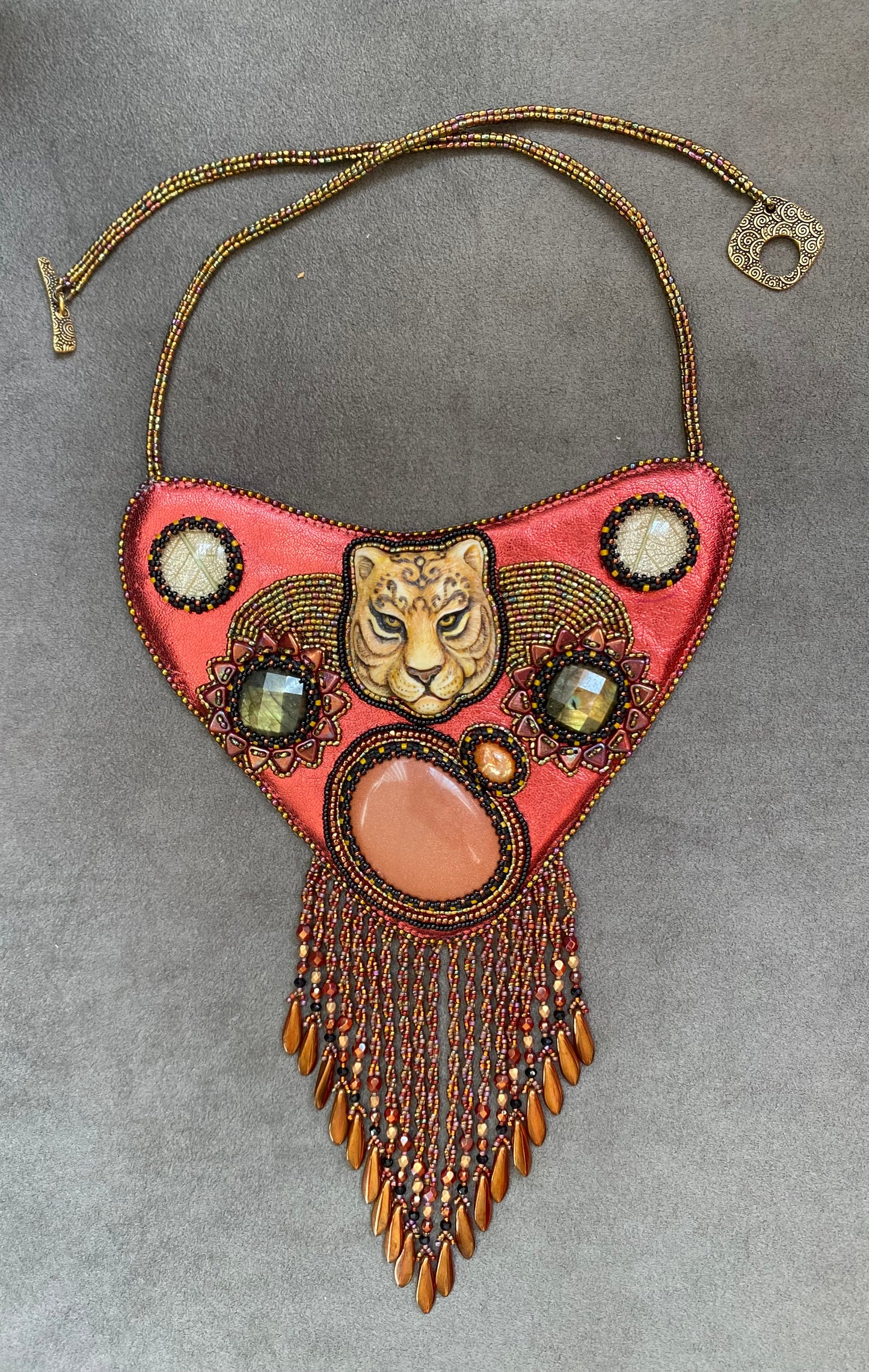 Fiery Feline Necklace