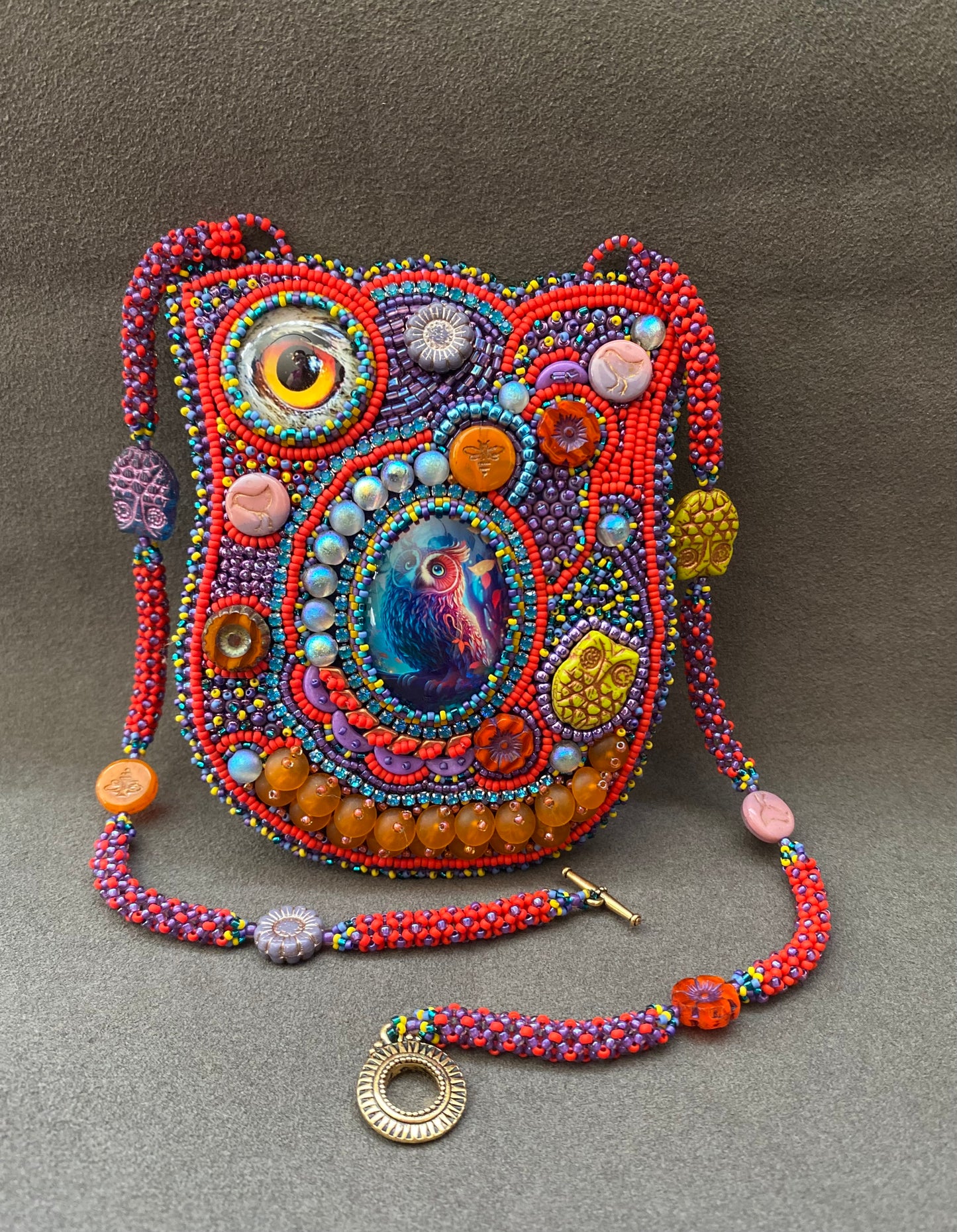 Colorful Owl Necklace